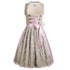 2-teiliges Damen Dirndl Set – Trachtenkleid mit Spitzenschürze für das Oktoberfest